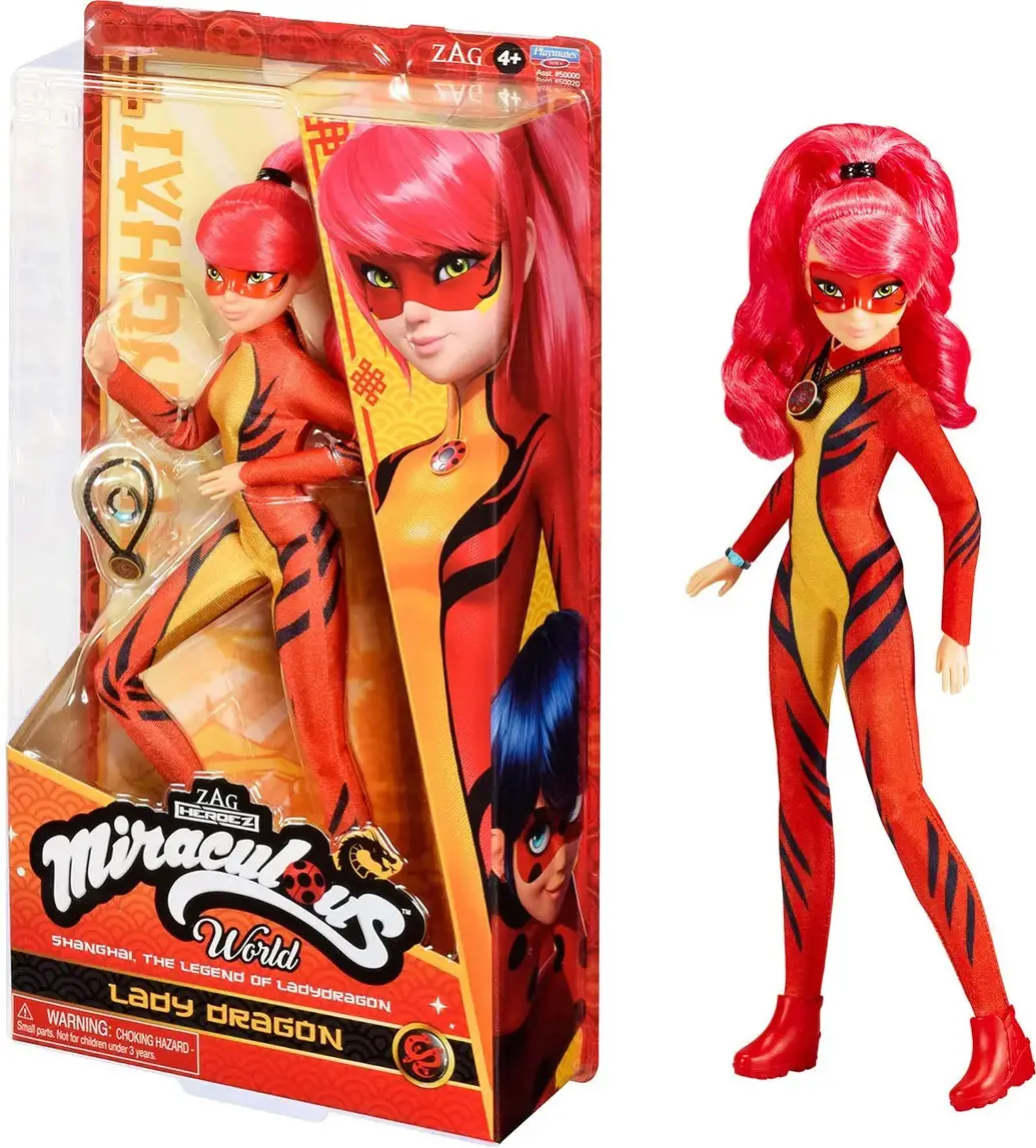 Miraculous Кукла с аксессуарами Леди Дракон Шанхай, 27 см