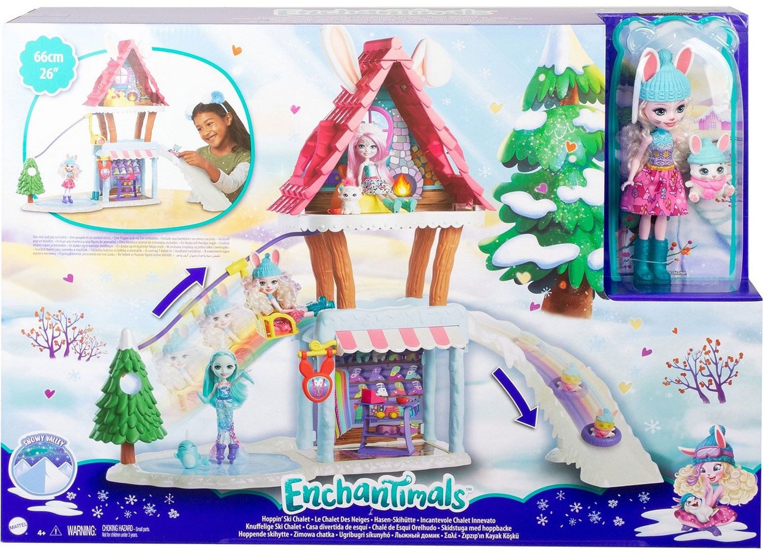 Игровой набор Enchantimals Hoppin Ski Chalet Лыжный домик, GJX50 купить в  Москве в интернет-магазине LEMI KIDS