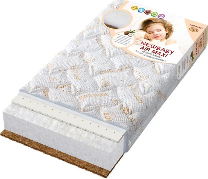 Матрас NewBaby AiR Maxi 160x80 см, стёганый трикотаж BB