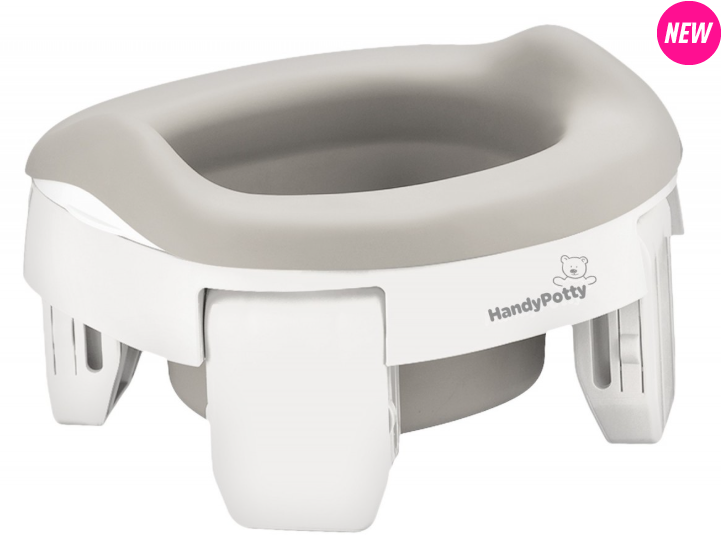 Горшок универсальный HandyPotty 3 в 1 белый и вкладка светло-серая