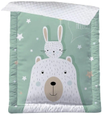 Фотография товара Плед AmaroBaby Exclusive Creative Collection Hello Friends (95х85 см)  хлопок/minky, сатин