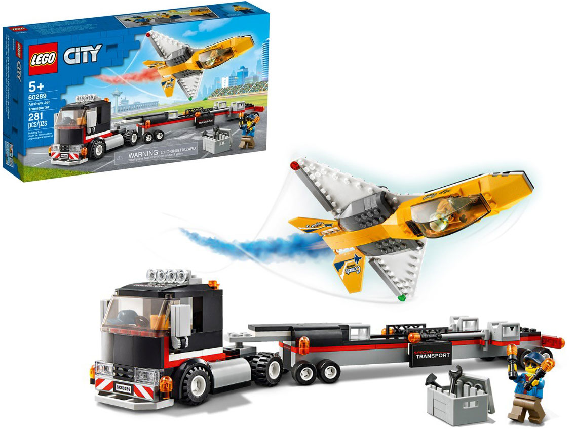 Конструктор LEGO City 60289 Great Vehicles Транспортировка самолёта на  авиашоу купить в Москве в интернет-магазине LEMI KIDS