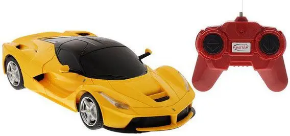 Радиоуправляемая машина Rastar Ferrari LaFerrari 1:24 желтый