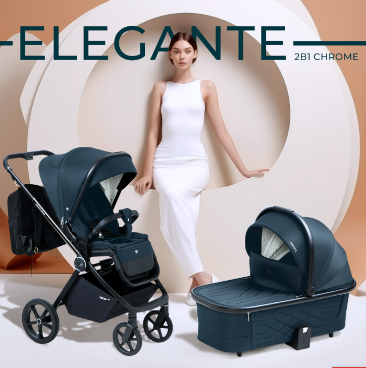 Фотография товара Коляска 2в1 Sweet Baby Elegante Chrome Blue