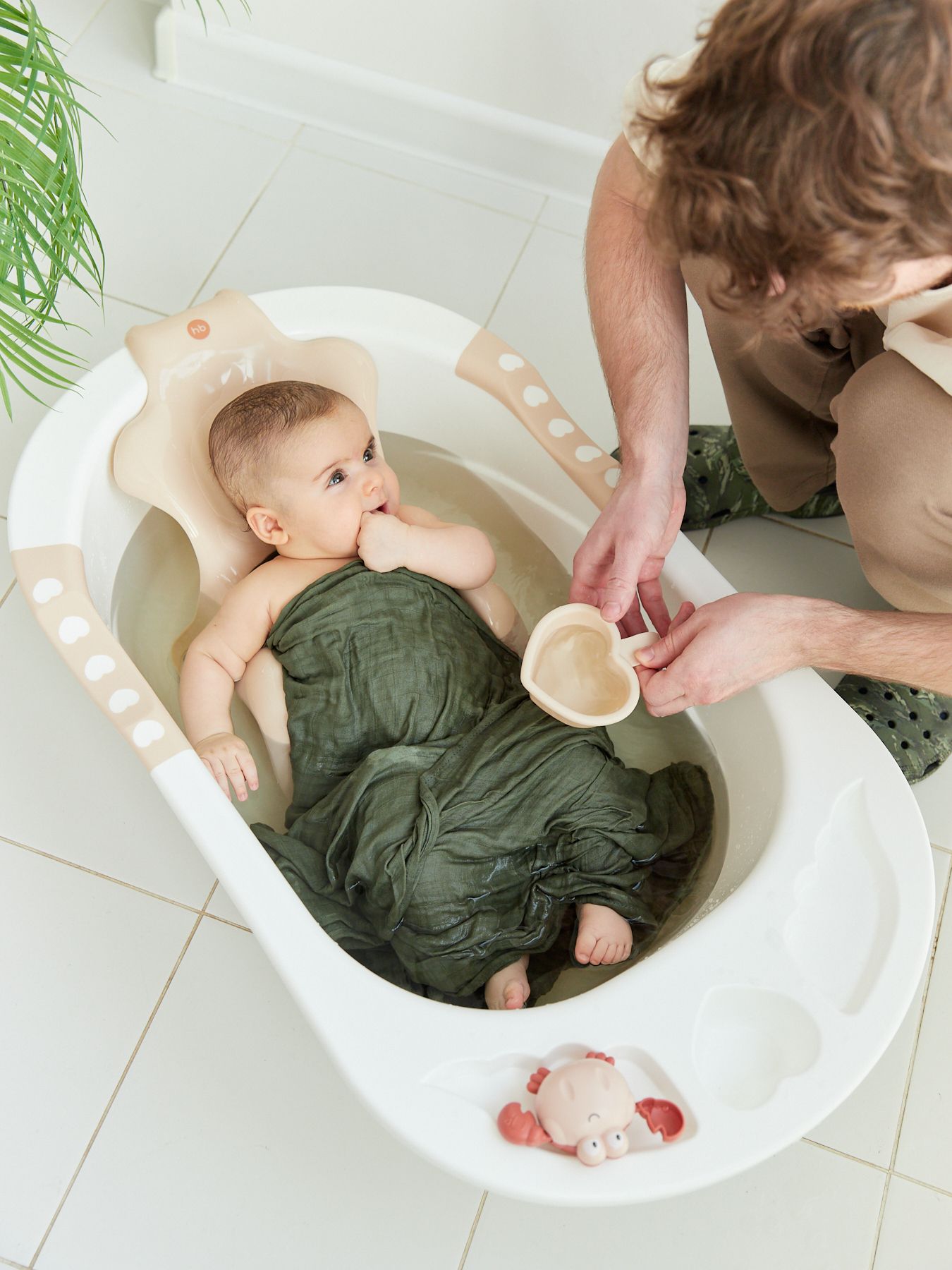 Ванна детская Happy Baby Bath Comfort warm grey купить в Москве в  интернет-магазине LEMI KIDS