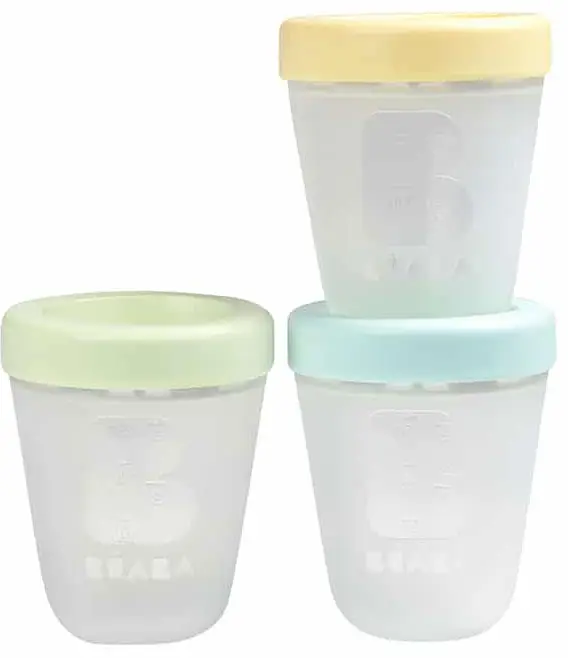 Набор силиконовых контейнеров Beaba Portions Silicone Spring 3 штуки