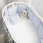 Фотография товара Защита для детской кроватки бампер универсальный Perina Lovely Dream голубой