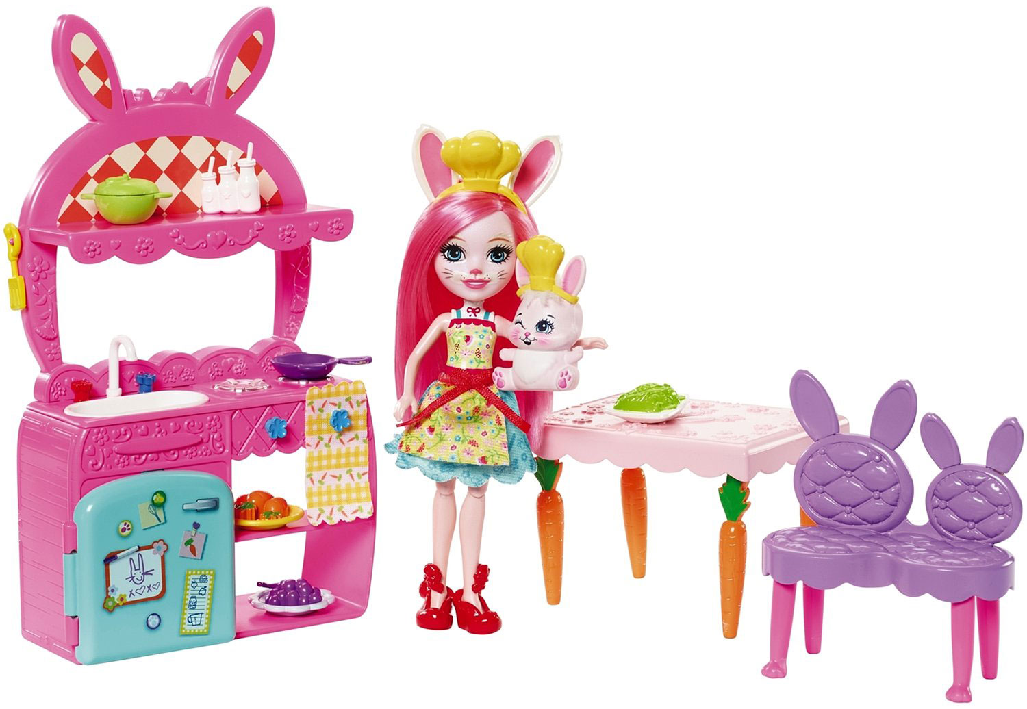 Игровой набор Mattel Enchantimals Kitchen Fun FRH47