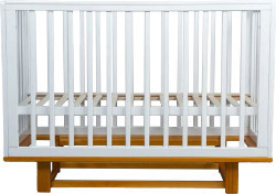 Кроватка детская Incanto Papi, маятник, цвет белый/бук