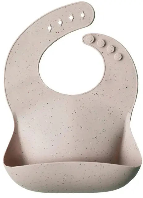 Силиконовый нагрудник Mushie Shifting Sand Terrazzo