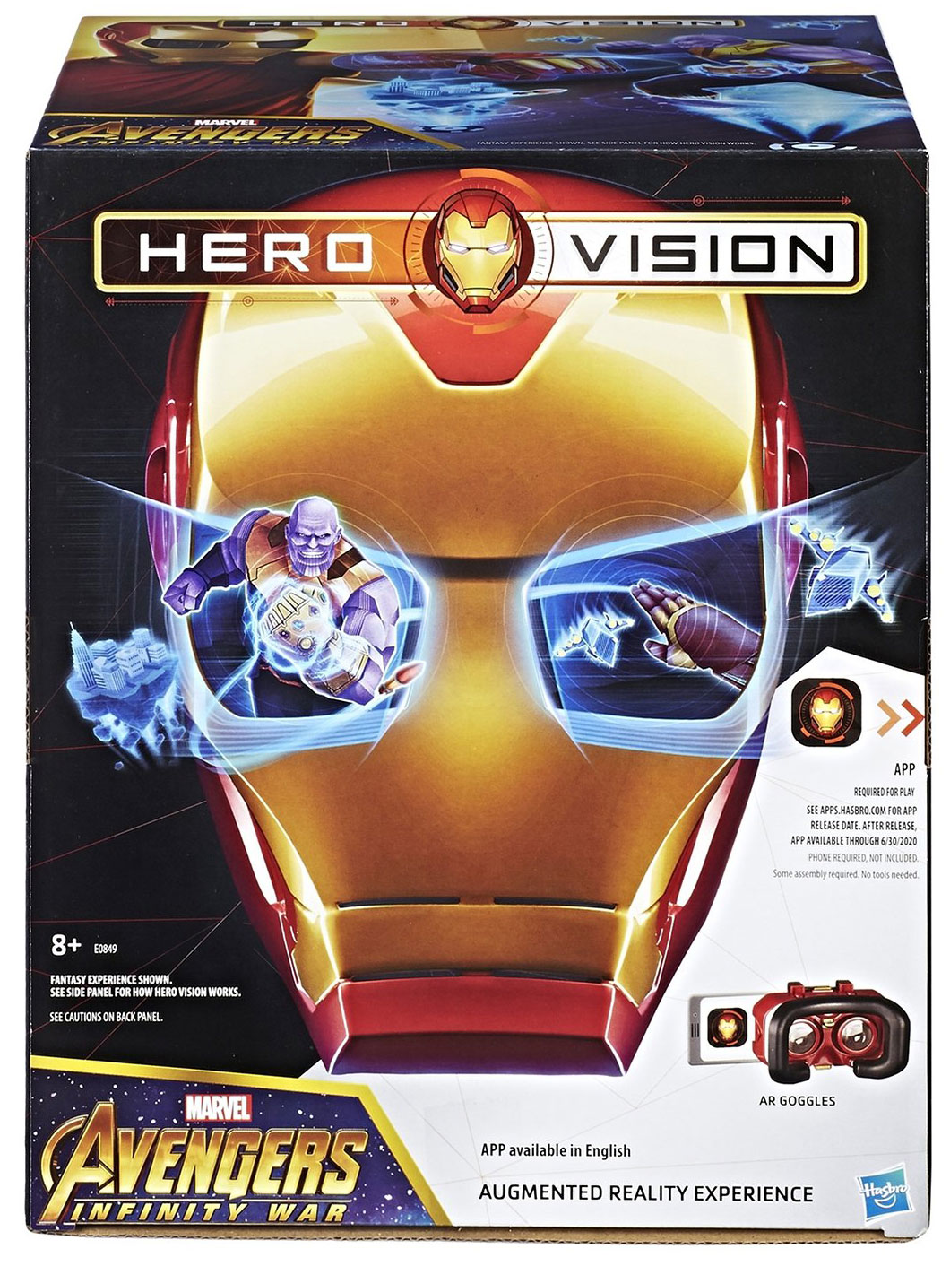 Очки виртуальной реальности для смартфона Hasbro Infinity War Hero Vision  Iron Man купить в Москве в интернет-магазине LEMI KIDS