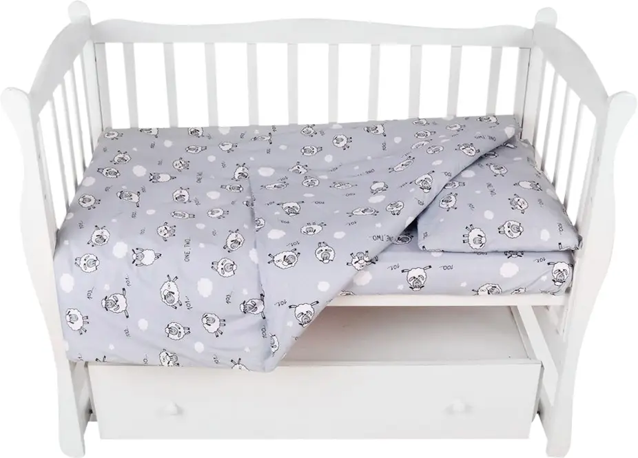 Комплект в кроватку 3 предмета AmaroBaby Exclusive Soft Collection Барашек