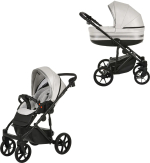 Фотография товара Коляска Pituso Luna Luxury 2 в 1 Кожа Silver Grey