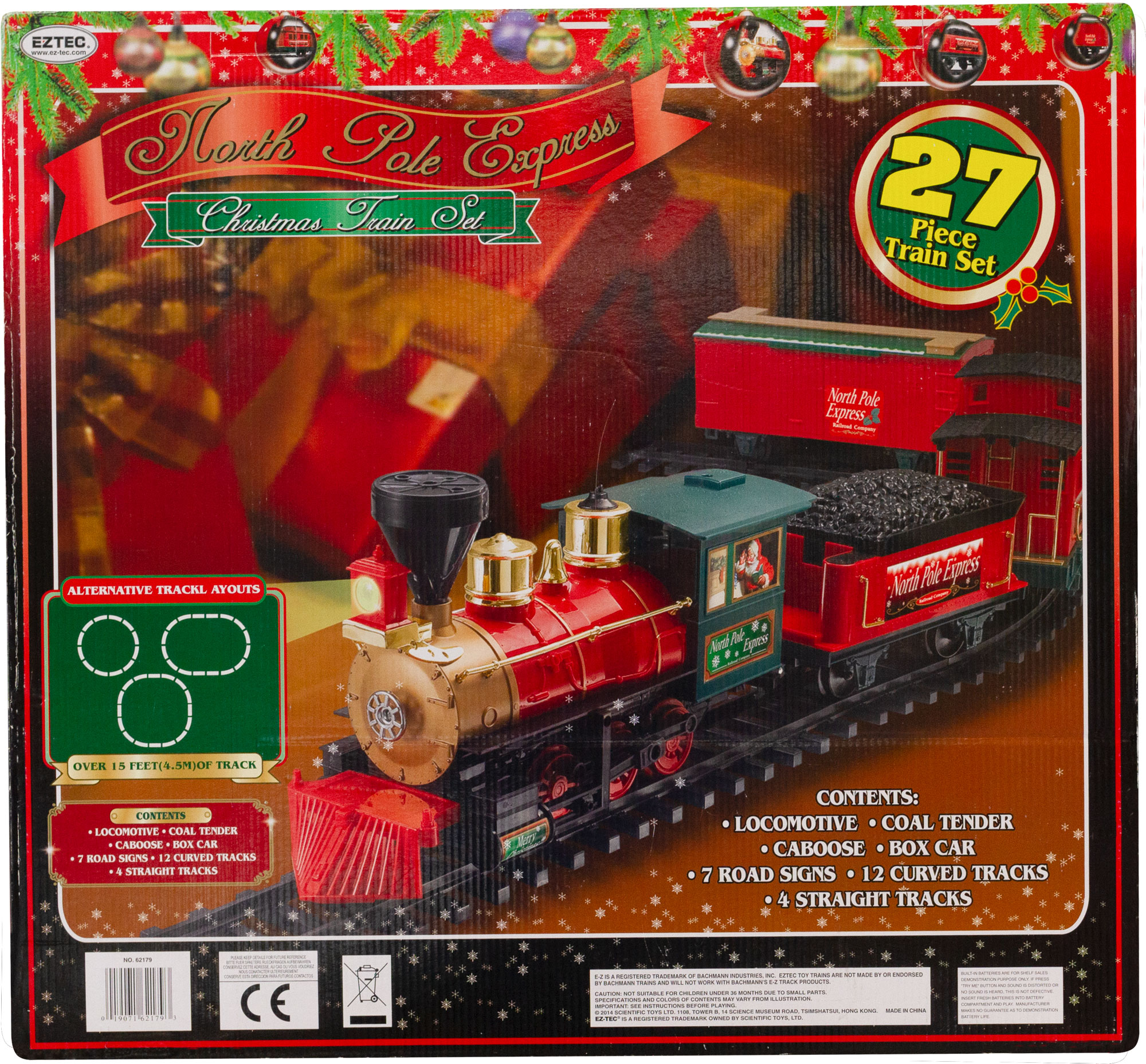 Купить Железная дорога Eztec North Pole Express Train Set 27 частей в  Москве в интернет-магазине LEMI KIDS