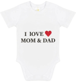 Фотография товара Боди с коротким рукавом Luxury Baby I Love Mom and Dad 74
