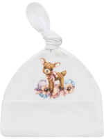 Шапочка Luxury Baby Оленёнок, белый
