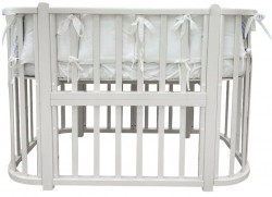 Кроватка детская Incanto Nuvola Lux цвет белый, стойки белые