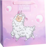 Фотография товара Пакет ламинированный квадратный Cosmo Llama, 30х30х12 см, 5226254