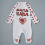 Фотография товара Комбез на кнопках Little Star Мама+Папа=Я интерлок 68