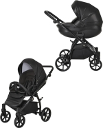 Коляска 2 в 1 Tutis Nanni короб прогулка, Кожа Jet Black Коляска 2 в 1 Tutis Nanni короб прогулка, Кожа Jet Black