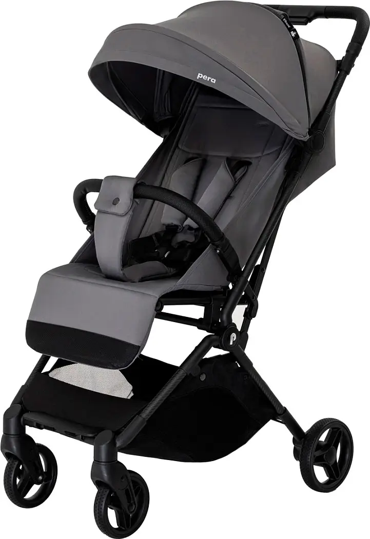 PITUSO коляска детская PERA (прогулочная)Grey Taupe/рама carbon/PU (блок колес)