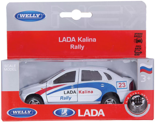 Модель машины 1:34-39 LADA Kalina Rally.