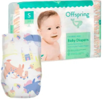 Подгузники Offspring, размер S, 3-6 кг, 48 шт, расцветка Единороги