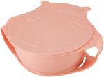 Фотография товара Детская тарелка Little Angel Lalababy Play with Me Hello, Hippo! с крышкой, карамельный