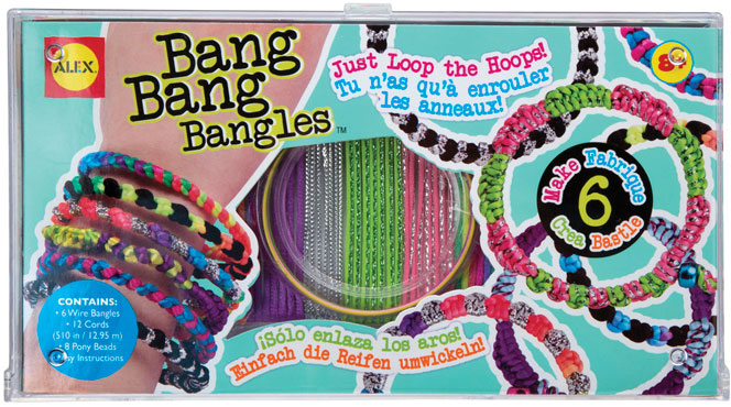 Набор для создания браслетов "Бэнг Бэнг", метал. браслеты, нитки, от 8 лет