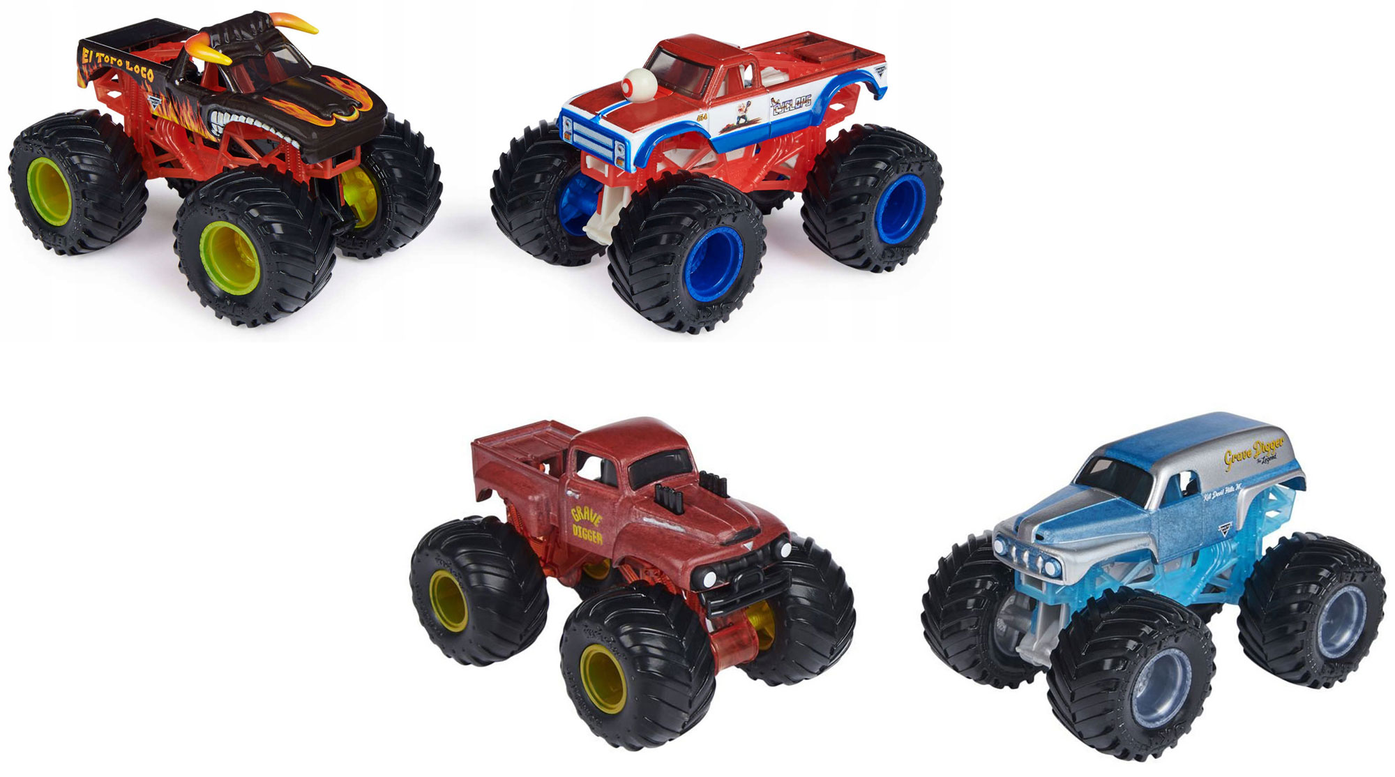 Купить Набор машинок Monster Jam Монстр Джем, Траки, меняющие цвет, М 1:64,  2 шт (6044943) в ассортименте в Москве в интернет-магазине LEMI KIDS