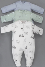Фотография товара Комбинезон слип Мягкий Хлопок KiDi kids, 3 шт/уп, р. 20, рост 62-68 см