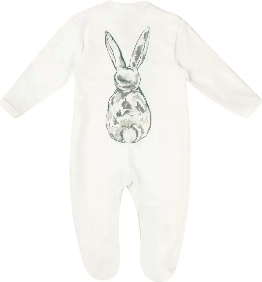 Комбинезон-слип детский Amarobaby Animals Зайка молочный 62