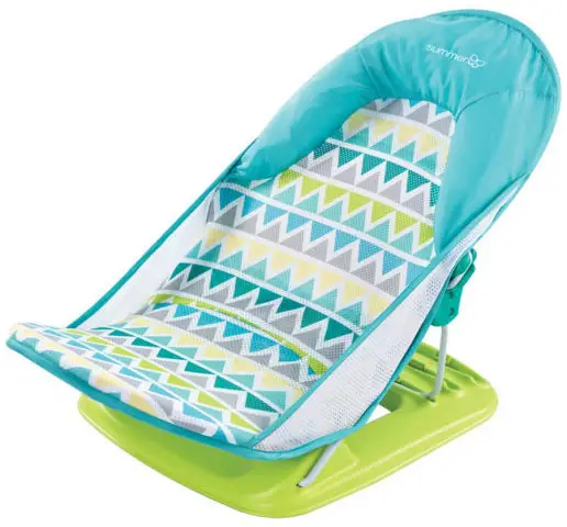 Горка для купания Summer Infant Deluxe Baby Bather голубой, зигзаг
