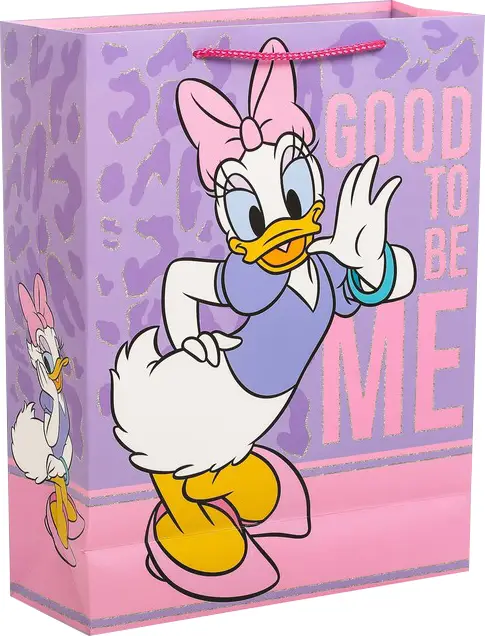 Пакет подарочный Daisy duck Минни Маус, 31х40х11,5 см, 7153498
