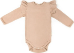 Фотография товара Боди детское с длинным рукавом с рюшами AMAROBABY Fashion, бежевый, р.56