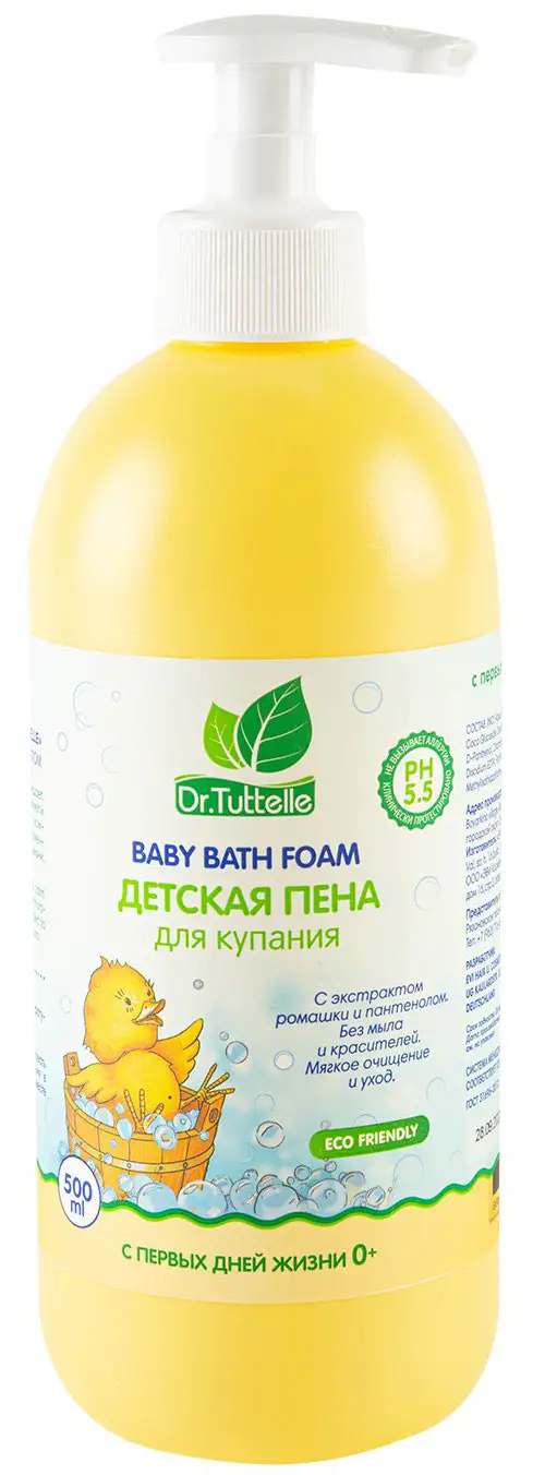 Пена для купания с D-пантенолом Dr.Tuttelle 500 мл