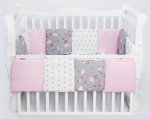 Фотография товара Комплект наволочек на бортики в кроватку 12 предметов AmaroBaby Мечта, 30х30 см, серый