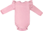 Фотография товара Боди детское с длинным рукавом с рюшами AMAROBABY Fashion, розовый, р.62