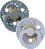 Фотография товара Набор пустышек латексных Bibs Liberty Colour,  Capel, Dusty Blu, от 6 месяцев, 2 шт