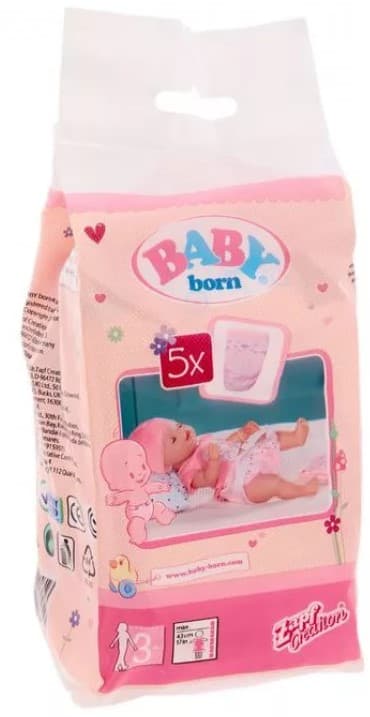 Памперсы для куклы Baby Born (5 шт)