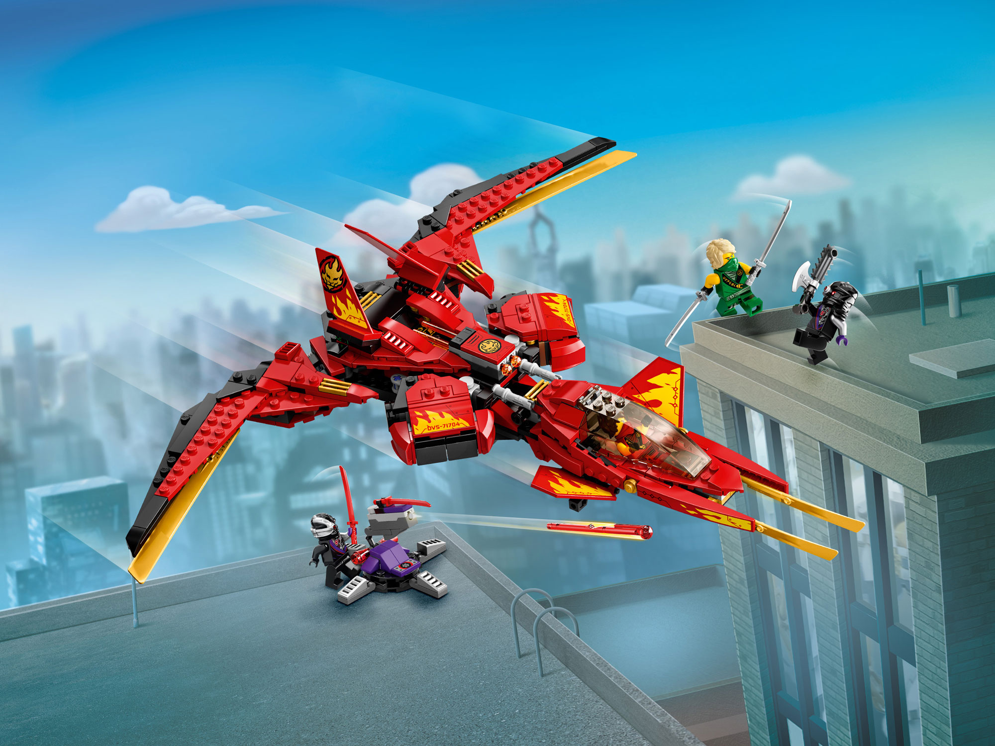 Конструктор LEGO Ninjago 71704 Истребитель Кая купить в Москве в  интернет-магазине LEMI KIDS