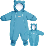 Фотография товара Комбинезон-трансформер зимний меховой AMAROBABY Snowy Travel, серо-голубой, р.68