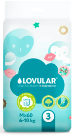 Подгузники Lovular Sweet kiss M 6-10 кг 60 штук Подгузники Lovular Sweet kiss M 6-10 кг 60 штук