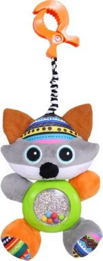 Игрушка подвеска на прищепке Волчонок Тео Biba Toys, 35х16 см Игрушка подвеска на прищепке Волчонок Тео Biba Toys, 35х16 см