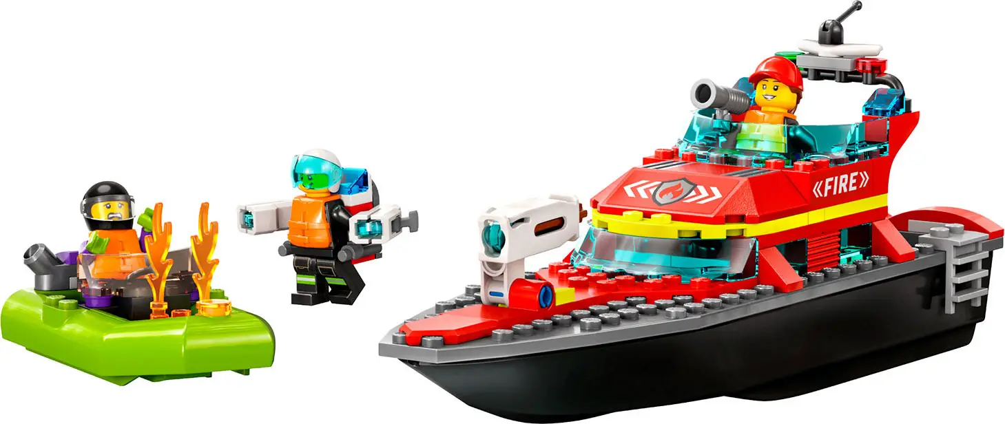 Конструктор Lego City Лодка пожарной бригады