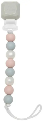 Фотография товара Держатель для пустышки LOLLIPOP Pacifier Clip Lolli Rose Gray
