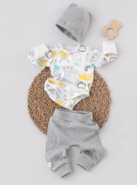 Фотография товара Комплект Baby boom Новые Друзья серый 24, 74-80 см