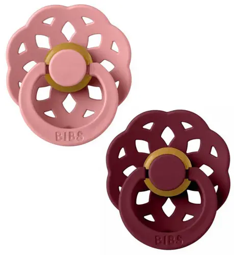 Набор пустышек латексных Bibs Boheme, Dusty Pink/Elderberry, 2 шт