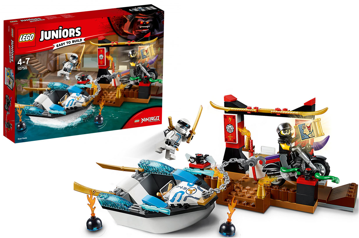 LEGO Juniors Погоня на моторной лодке Зейна
