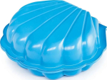 Песочница с крышкой Ракушка Maxi Paradiso Toys, 102x88x20 см, голубая Песочница с крышкой Ракушка Maxi Paradiso Toys, 102x88x20 см, голубая